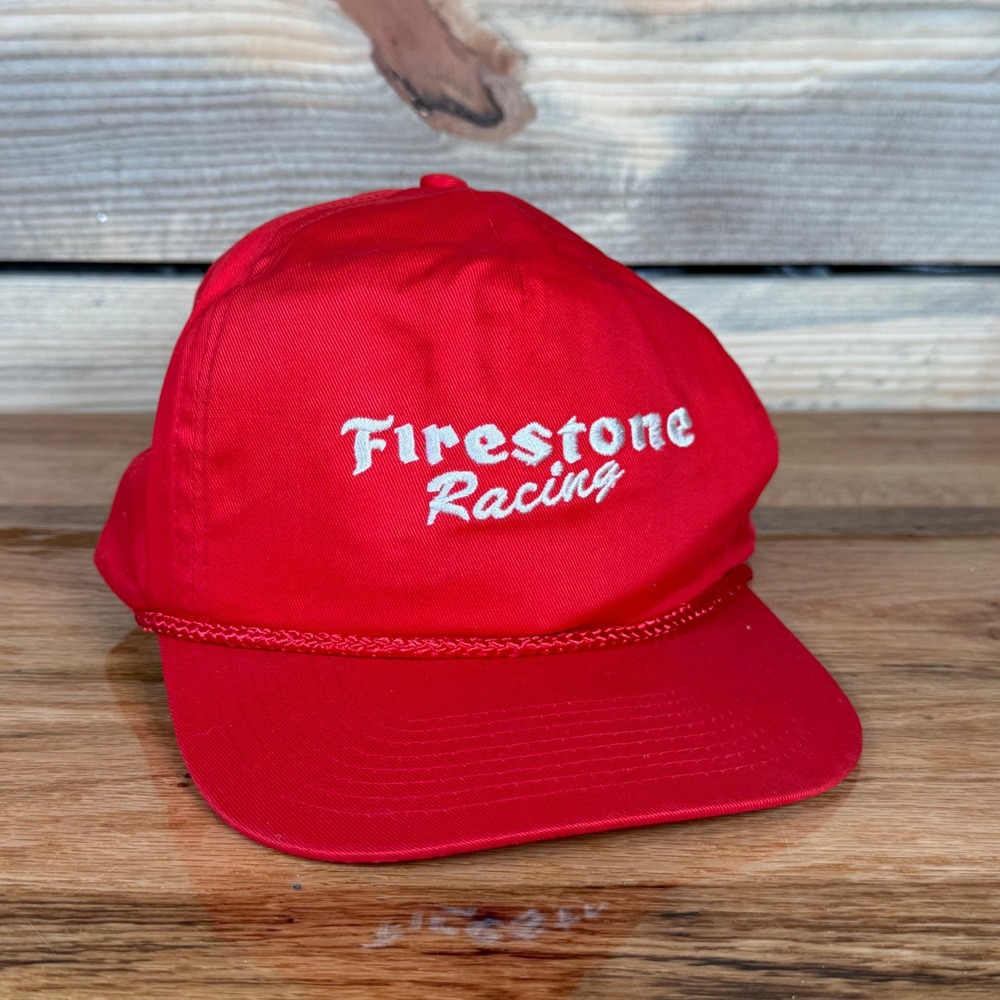 Firestone Racing Red Rope Hat Forte Gear Snapback Motorsports IndyCar Cap OSFA